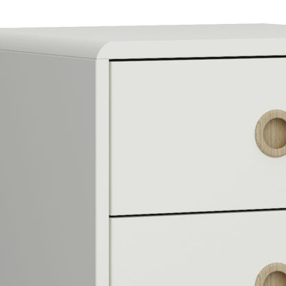 Softline Off White Wide Chest of Drawers 4+4 - White Tree Furniture