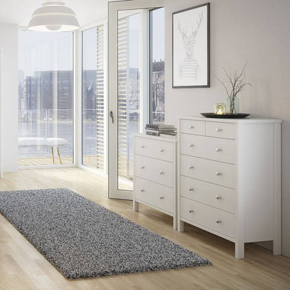 Tromso Off White 3 Drawer Chest of Drawers - White Tree Furniture