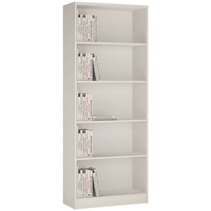 4YOU Tall Pearl White Bookcase - White Tree Furniture