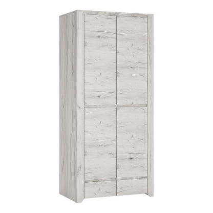 ANGEL SET: Bedside Cabinet + Chest of Drawers + Wardrobe - White Tree Furniture