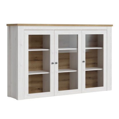 Celesto Sideboard with Top Display Unit - White Tree Furniture