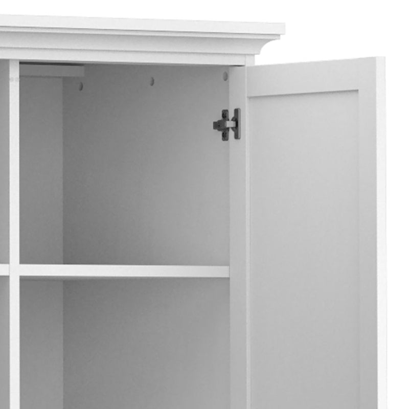 Paris White Wardrobe with 2 Doors - White Tree Furniture