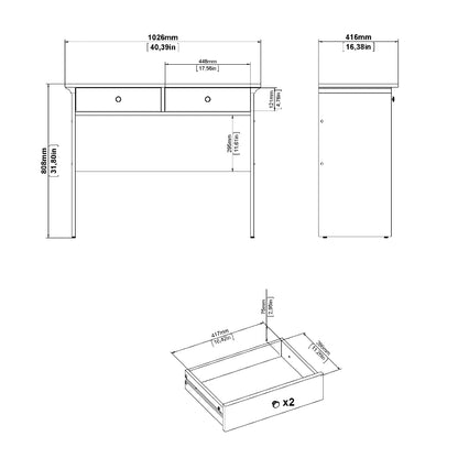 Paris White Console Table - White Tree Furniture