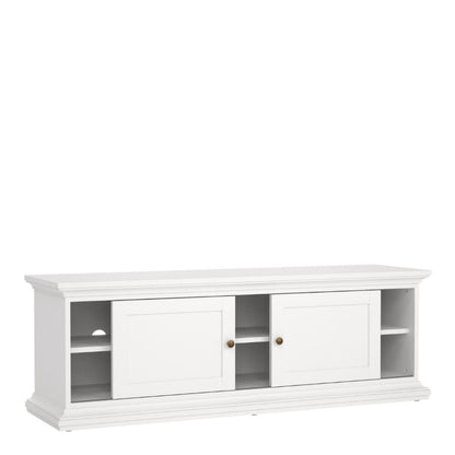 Paris White TV Unit w/ 2 Doors - White Tree Furniture