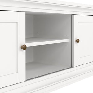 Paris White TV Unit w/ 2 Doors - White Tree Furniture