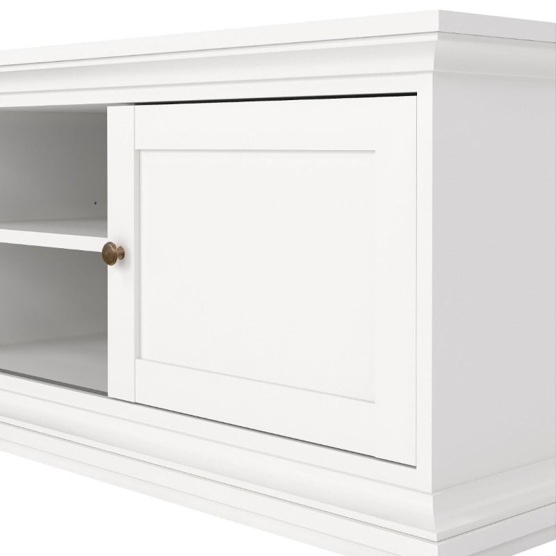 Paris White TV Unit w/ 2 Doors - White Tree Furniture