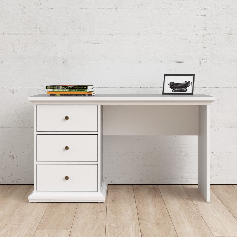 Paris White Desk - White Tree Furniture