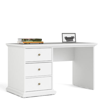 Paris White Desk - White Tree Furniture