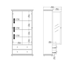 Paris White China Cabinet - White Tree Furniture