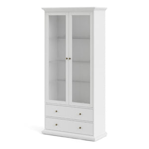 Paris White China Cabinet - White Tree Furniture