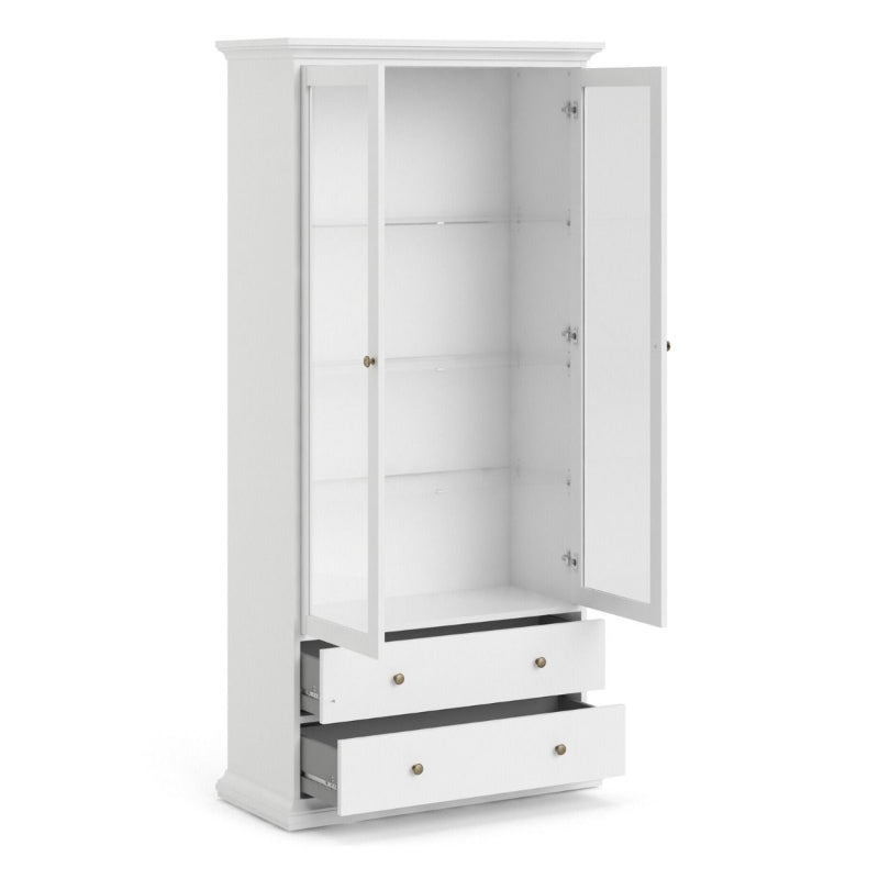 Paris White China Cabinet - White Tree Furniture