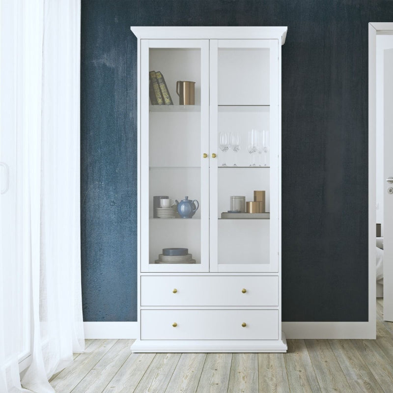 Paris White China Cabinet - White Tree Furniture