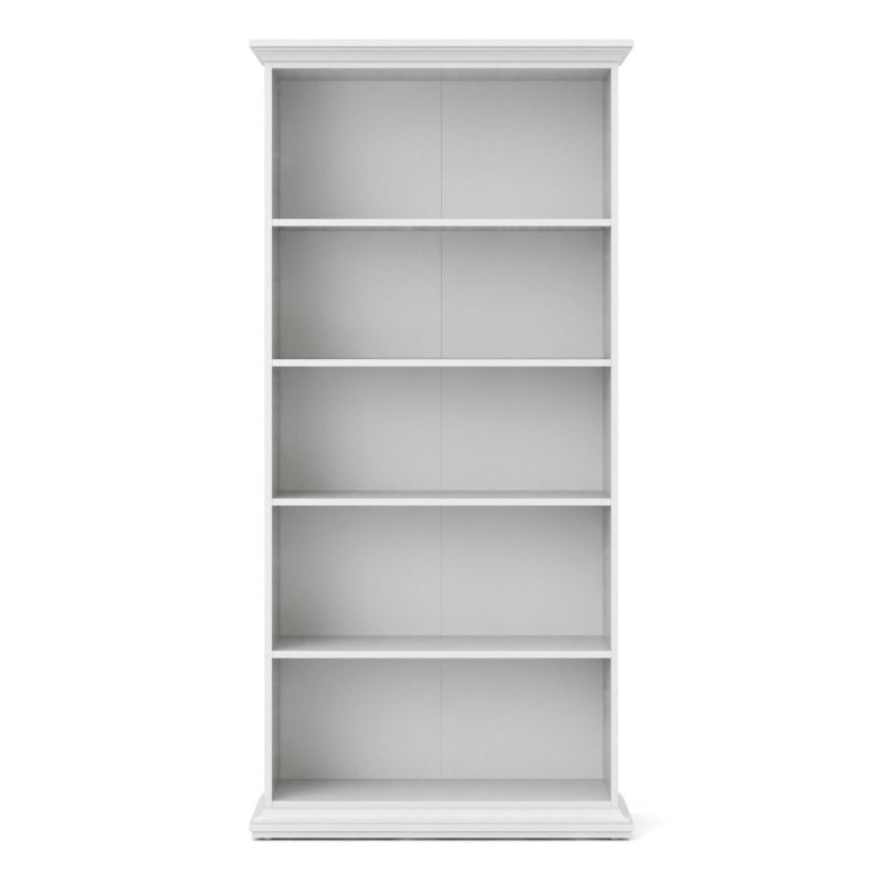 Paris Tall White Bookcase - White Tree Furniture