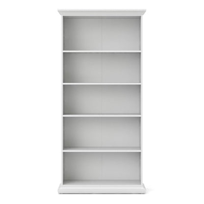 Paris Tall White Bookcase - White Tree Furniture