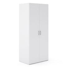 Space White Wardrobe w/ 2 Doors 1750 - White Tree Furniture