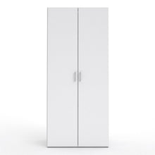 Space White Wardrobe w/ 2 Doors 1750 - White Tree Furniture