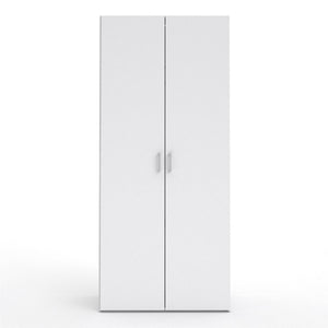 Space White Wardrobe w/ 2 Doors 1750 - White Tree Furniture