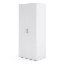 Space White Wardrobe w/ 2 Doors 1750 - White Tree Furniture