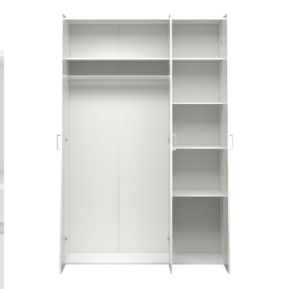 Space White Wardrobe w/ 3 Doors 1750 - White Tree Furniture