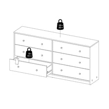 May White Chest w/ 6 Drawers - White Tree Furniture