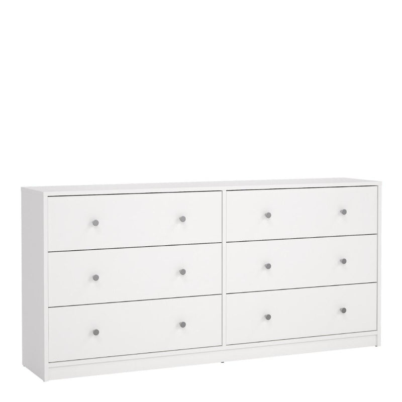 May White Chest w/ 6 Drawers - White Tree Furniture