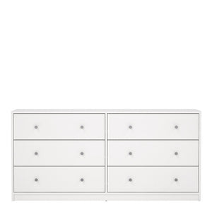 May White Chest w/ 6 Drawers - White Tree Furniture