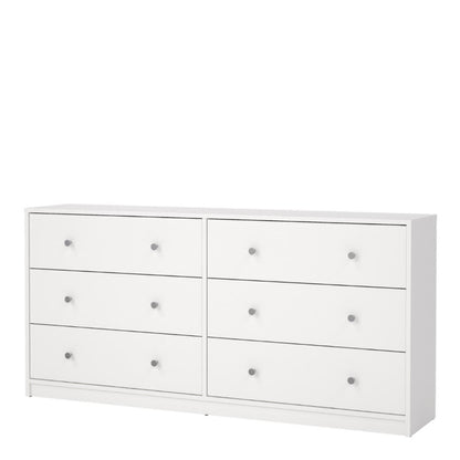 May White Chest w/ 6 Drawers - White Tree Furniture