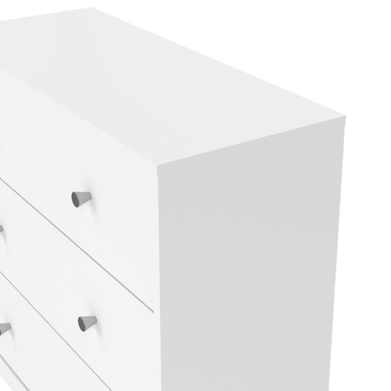 May White Chest w/ 3 Drawers - White Tree Furniture