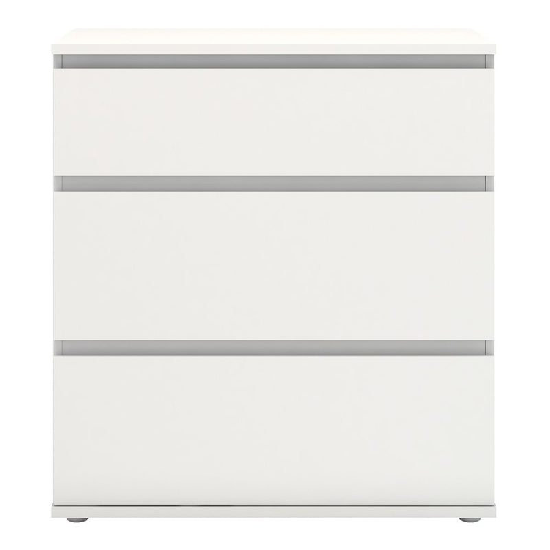 Nova White Chest of 3 Drawers - White Tree Furniture