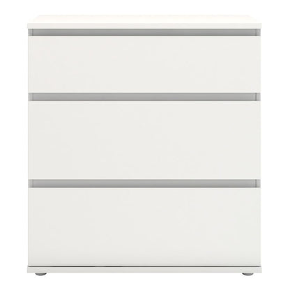 Nova White Chest of 3 Drawers - White Tree Furniture