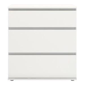 Nova White Chest of 3 Drawers - White Tree Furniture