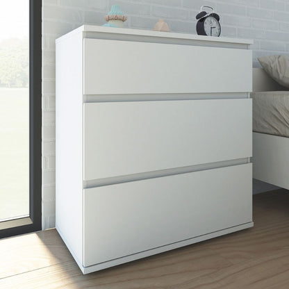 Nova White Chest of 3 Drawers - White Tree Furniture