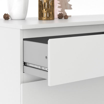 Nova White Wide Chest of 6 Drawers - White Tree Furniture