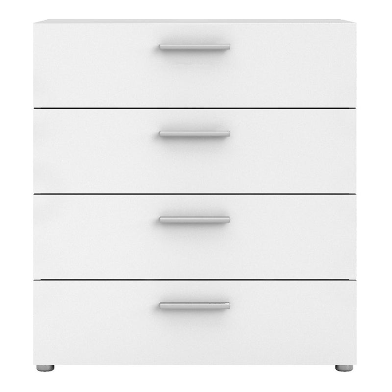 Pepe White Chest of 4 Drawers - White Tree Furniture