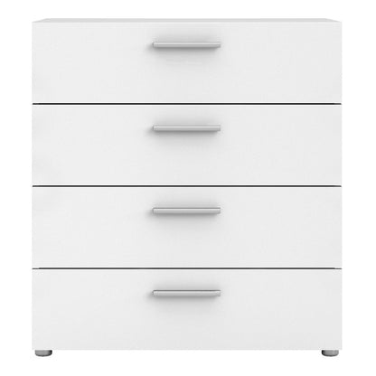 Pepe White Chest of 4 Drawers - White Tree Furniture