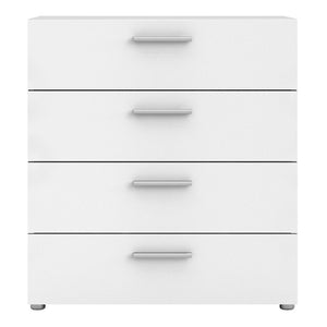 Pepe White Chest of 4 Drawers - White Tree Furniture