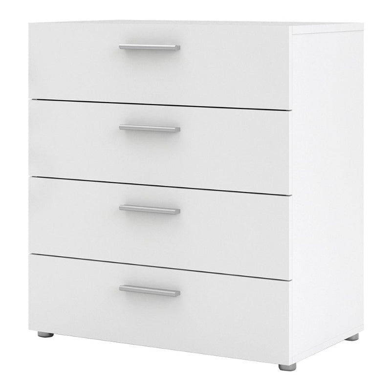 Pepe White Chest of 4 Drawers - White Tree Furniture