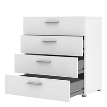 Pepe White Chest of 4 Drawers - White Tree Furniture