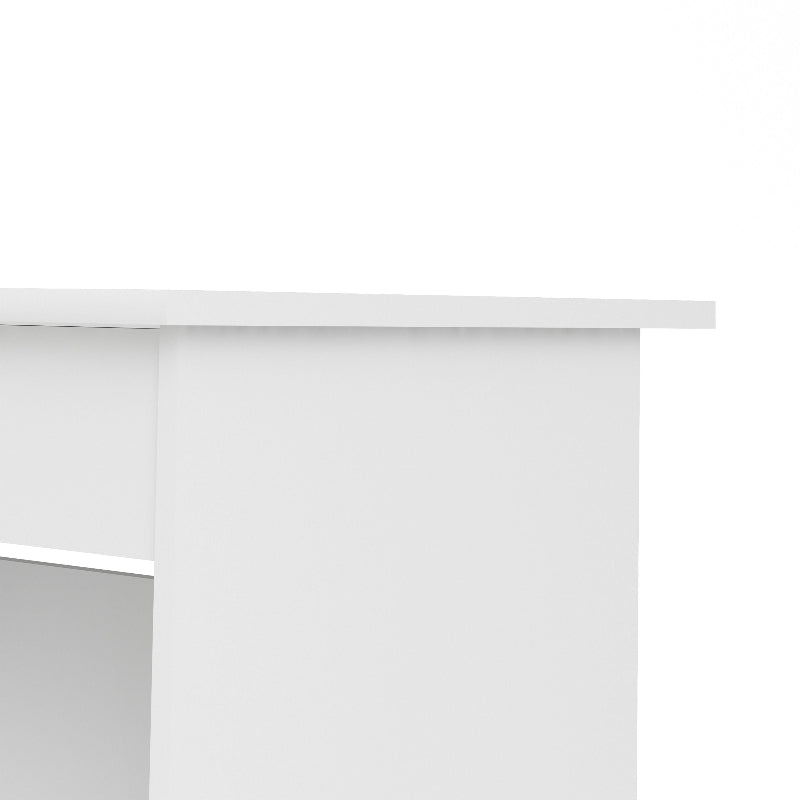 Function Plus White Desk w/ 4 Handleless Drawers - White Tree Furniture