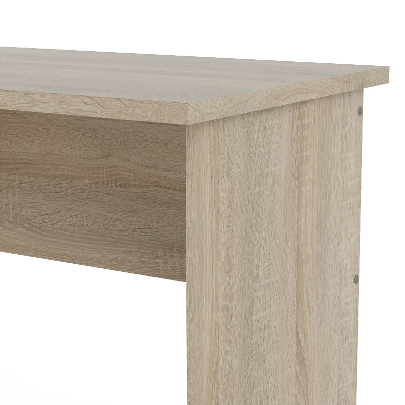 Function Plus Oak Desk w/ 3 White Drawers - White Tree Furniture