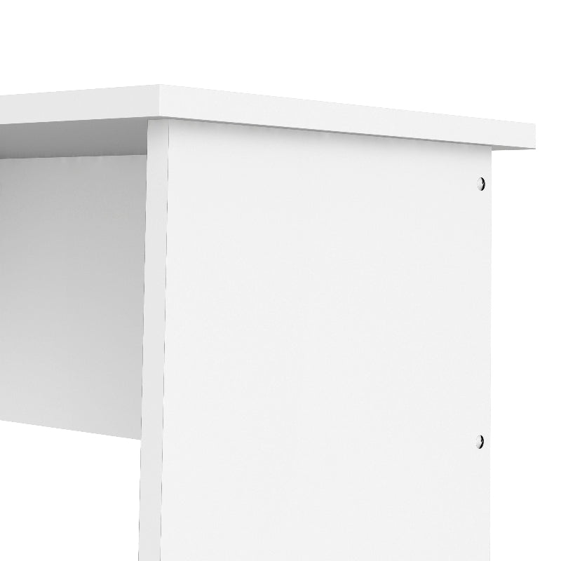 Function Plus White Desk w/ 4 Drawers - White Tree Furniture