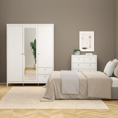 Madrid White Chest 3+2 Drawers - White Tree Furniture