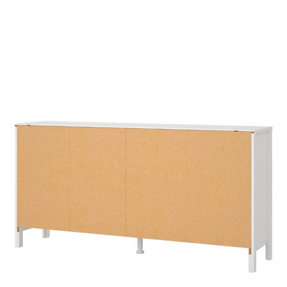 Madrid White Double Dresser 4+4 Drawers - White Tree Furniture