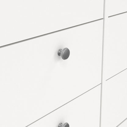 Madrid White Double Dresser 4+4 Drawers - White Tree Furniture