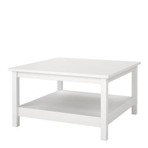 Madrid Square White Coffee Table - White Tree Furniture