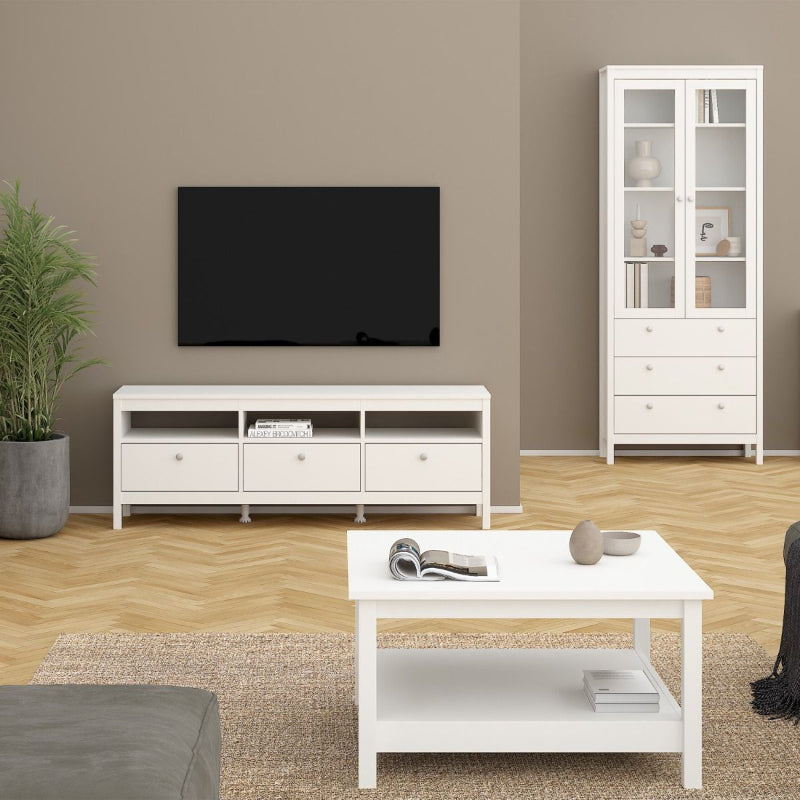 Madrid Square White Coffee Table - White Tree Furniture