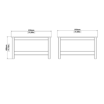 Madrid Square White Coffee Table - White Tree Furniture