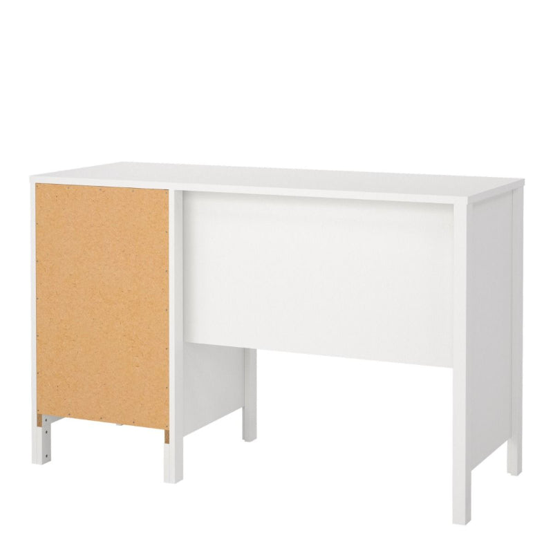 Madrid White Desk with 3 Drawers - White Tree Furniture