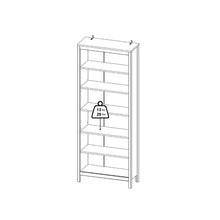 Madrid Tall White Bookcase - White Tree Furniture