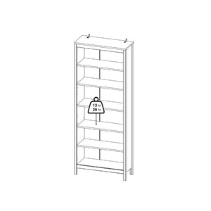 Madrid Tall White Bookcase - White Tree Furniture